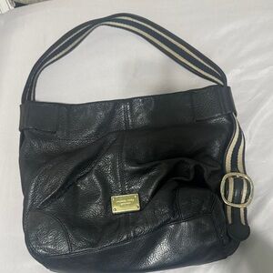 Black Leather Shoulder Bag